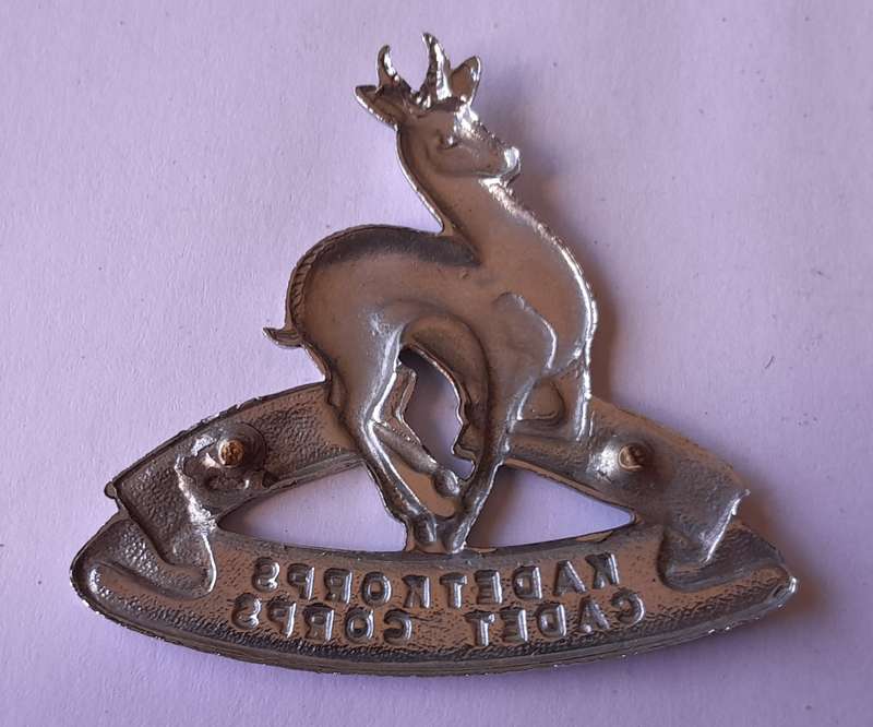 Vintage SA Cadet Corps Cap Badge.  No Lugs.