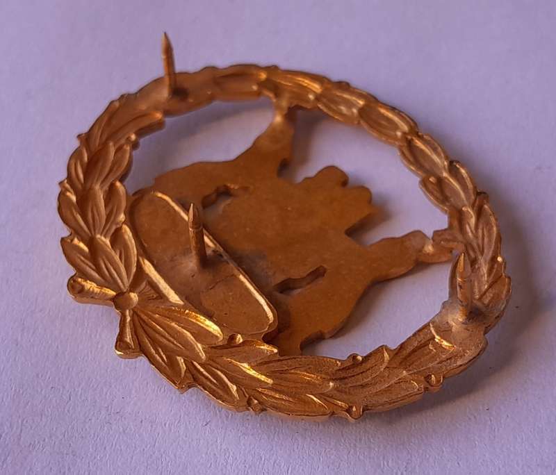 Early SA Police Warrant Officer's Rank Badge.  Pins Intact.