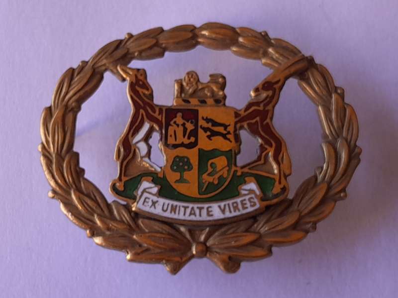 Early Pair SA Police Warrant Officers Rank Badges.  Pins Intact.