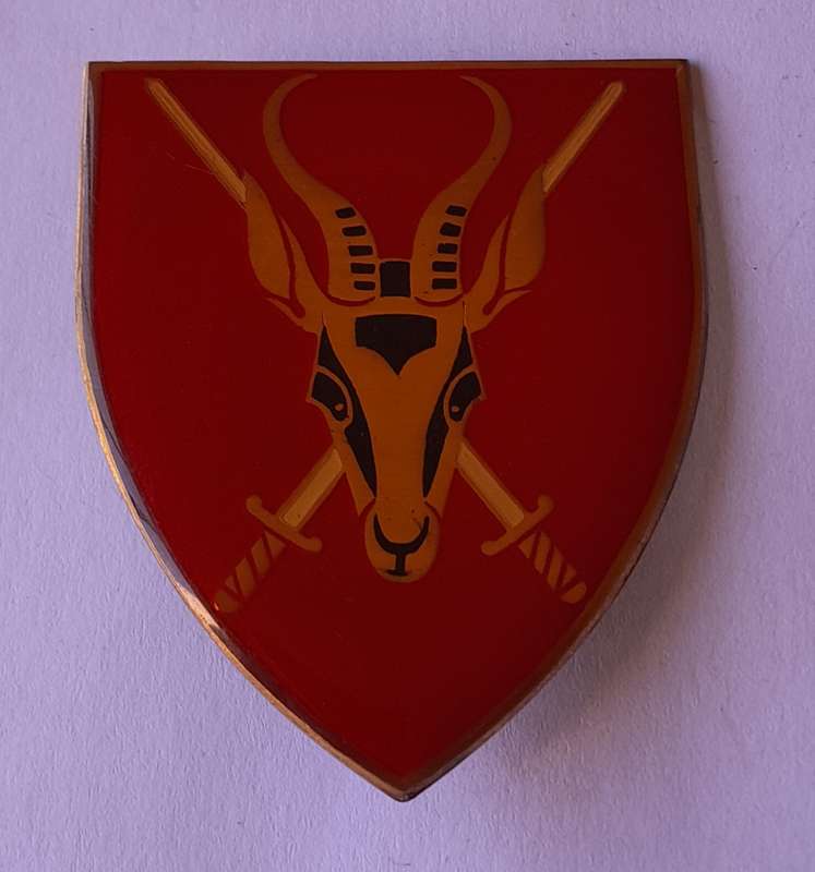 SADF Army HQ Shoulder Flash.  2 Pins Intact.