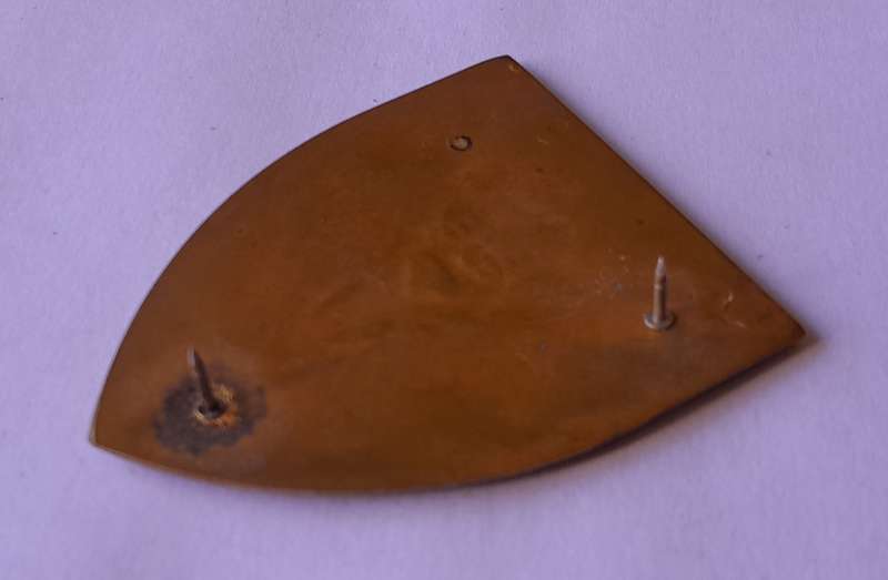 SADF Army HQ Shoulder Flash.  2 Pins Intact.