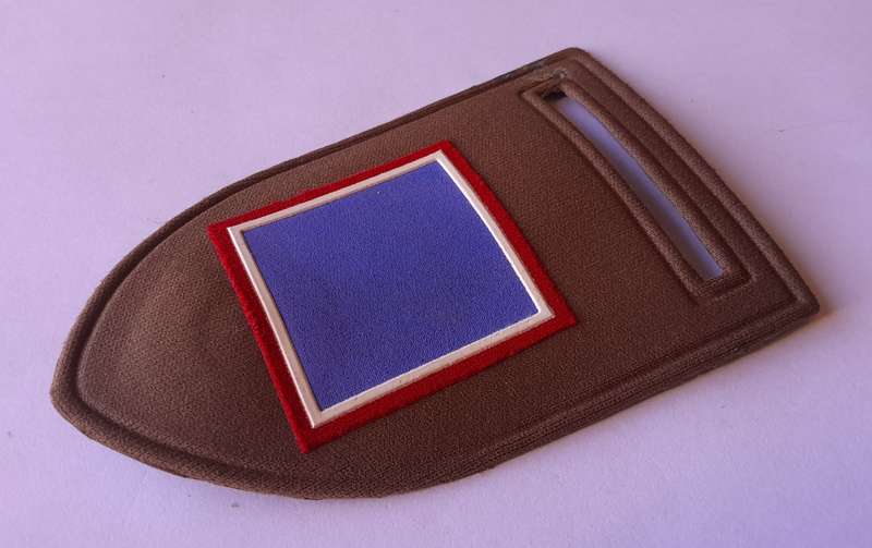 SADF Ordinance Tupper Shoulder Flash.  Bravo Company. Pin Intact.