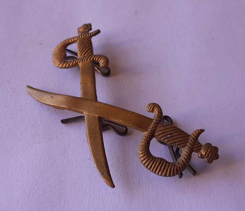 WW2 British Army PT Instructor Cap Badge. All Lugs Intact.