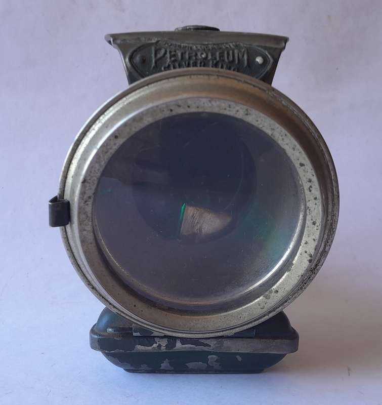 Antique Joseph Lucas "Silver King of the Road" Petroleum Cycle Lamp. Circa 1910.