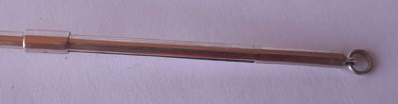 SA Silversmith Norman Watson 1950's Solid Silver Swizzle Stick. Hallmarked.