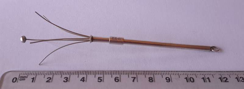 SA Silversmith Norman Watson 1950's Solid Silver Swizzle Stick. Hallmarked.
