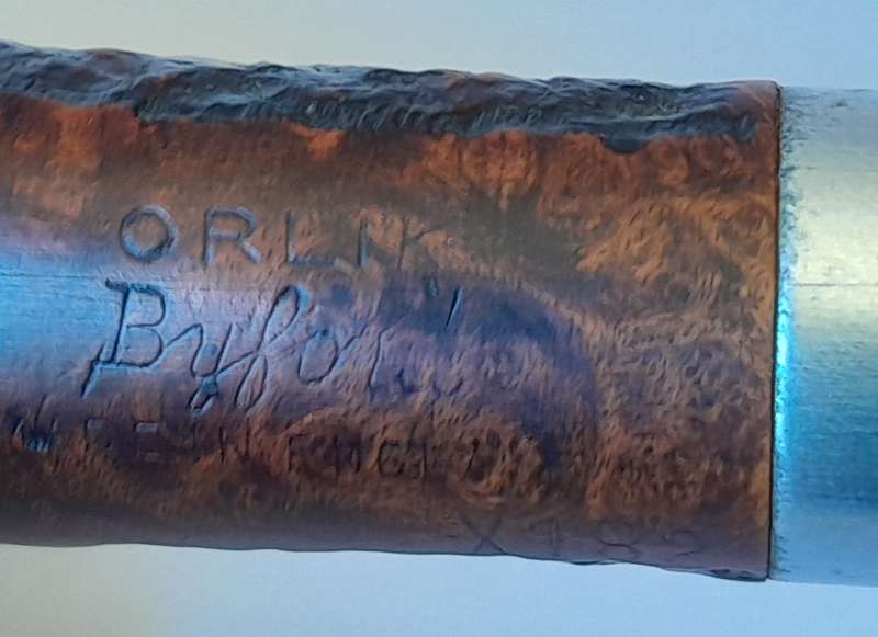 Vintage Orlik Byford Estate Pipe.  Made in England.