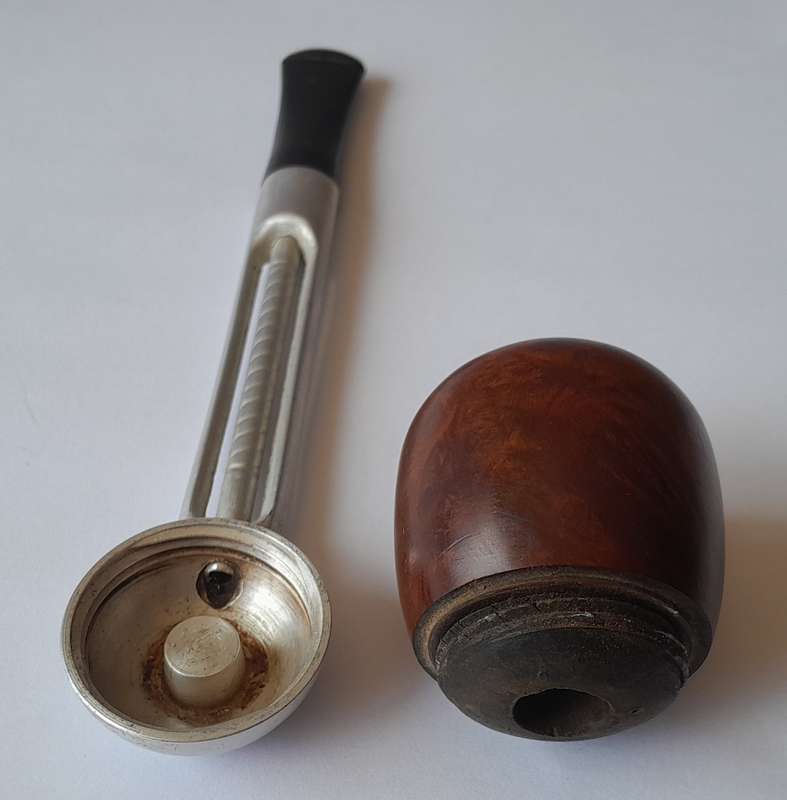 Vintage Falcon Aluminium & Briar Standard System Pipe.  Interchangeable Bowl.