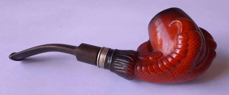 Vintage Calsie "Eagle Claw" Tobacco Pipe.
