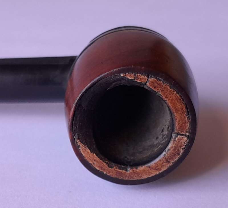 Vintage Triumph Meerschaum Lined Tobacco Pipe.  Removeable Bowl.