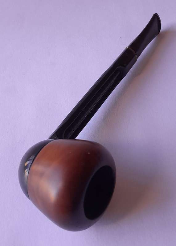 Vintage Falcon Briar & Black Aluminium Pipe.  Interchangeable bowl.