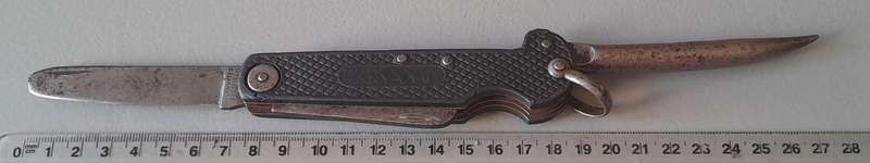 WW1 / WW2 Era Seaman's Marlin Spike Jack Knife By John Watts, Sheffield.