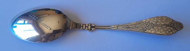 Very Rare Solid Silver Birth Record Spoon By William Suckling. Birmingham, 1933. Cased.