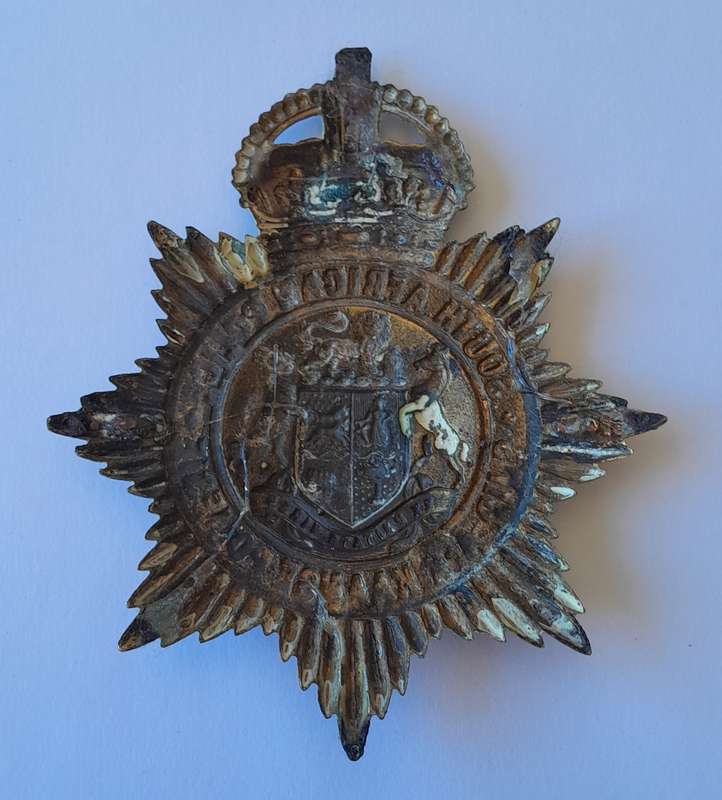 Early SA Police Union of South Africa Martingale (Horse Strap) Badge.  No Lugs.