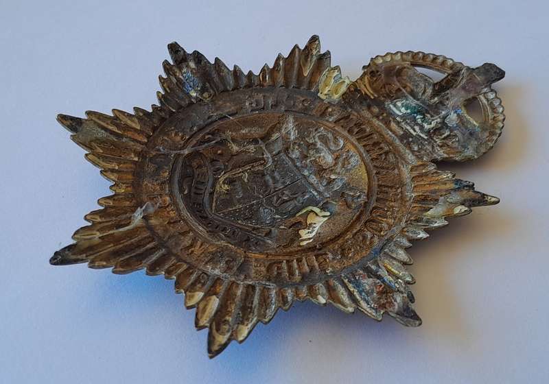 Early SA Police Union of South Africa Martingale (Horse Strap) Badge.  No Lugs.
