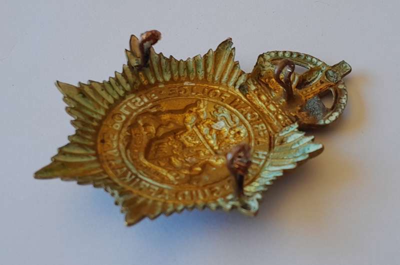 Early SA Police Union of South Africa Helmet Badge.  Lugs Intact.  Excellent Condition.