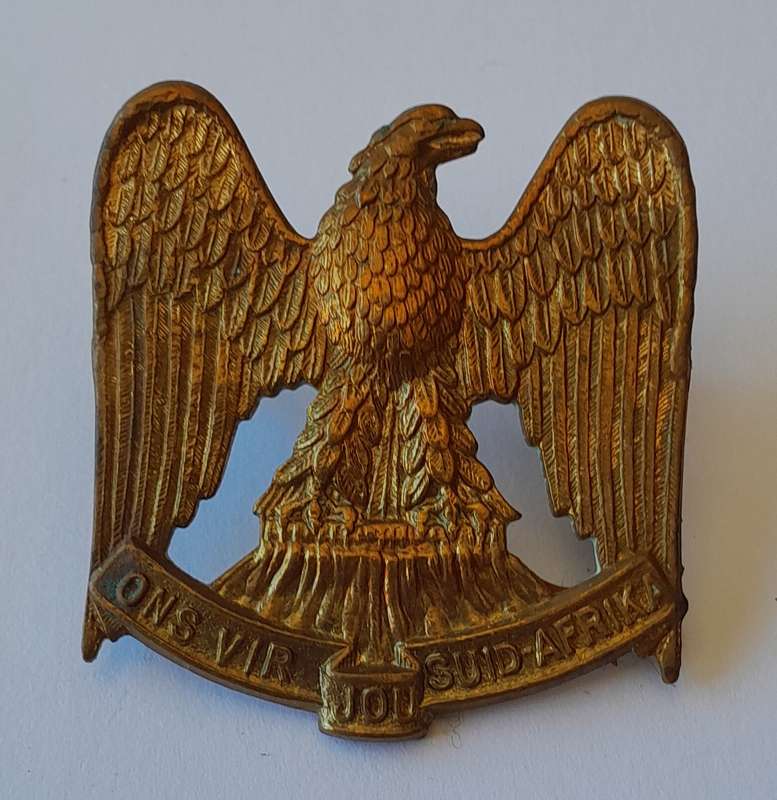 Regiment Louw Wepener Cap Badge.  Lugs Intact.