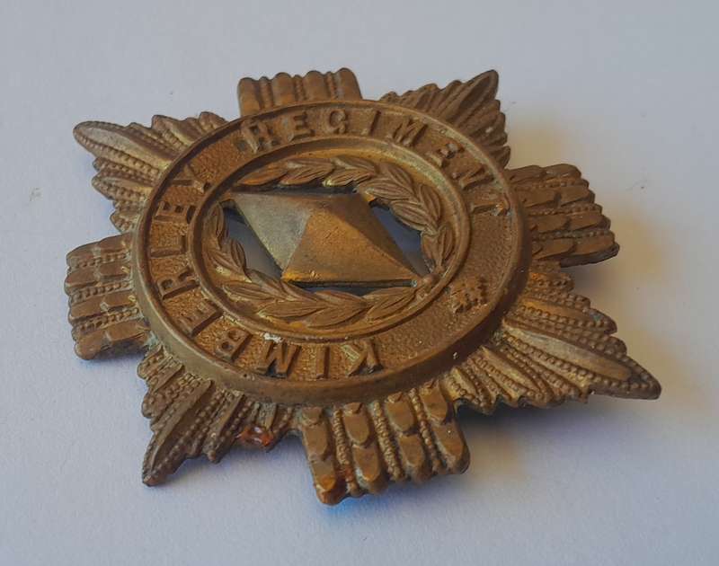 Early Kimberly Regiment Cap Badge.  Pin Intact.