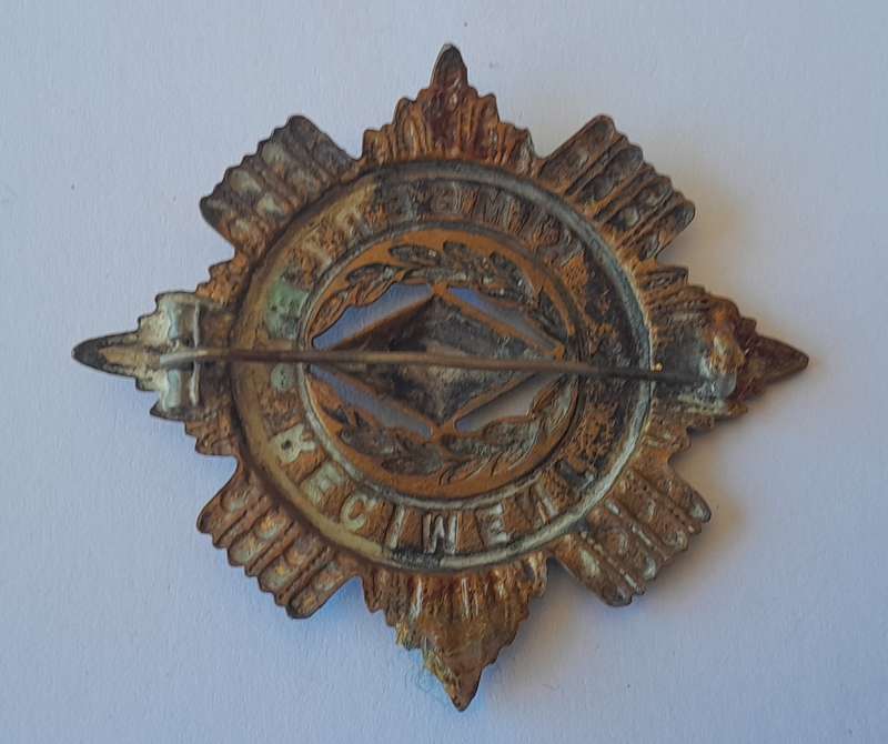 Early Kimberly Regiment Cap Badge.  Pin Intact.