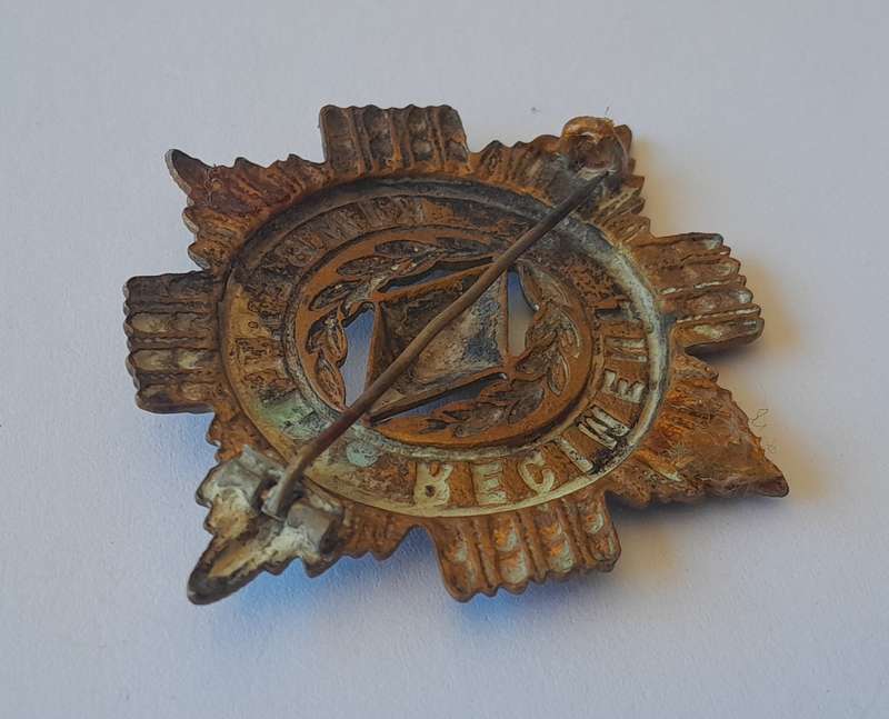Early Kimberly Regiment Cap Badge.  Pin Intact.