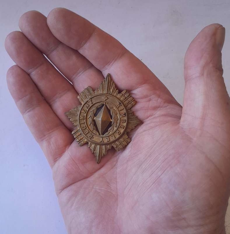 Early Kimberly Regiment Cap Badge.  Pin Intact.