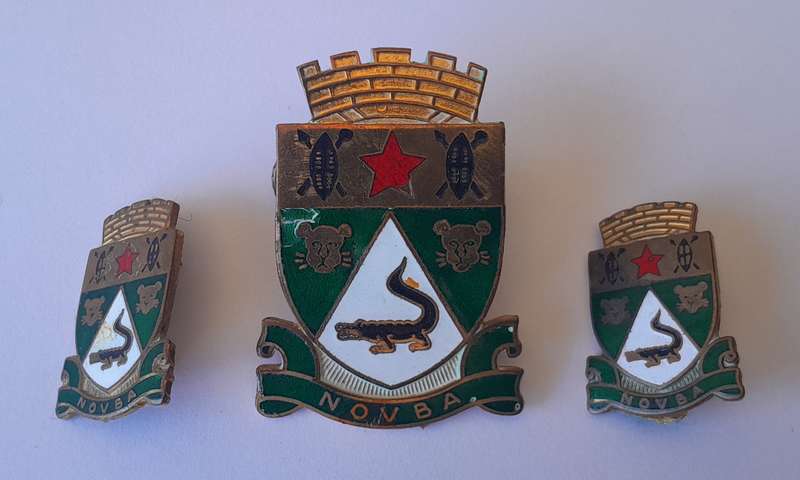 Vintage NOVBA Enameled Badge Set.