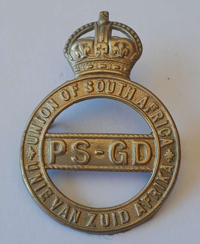 Early Union of South Africa Prison Services Cap Badge.  Lugs Intact.