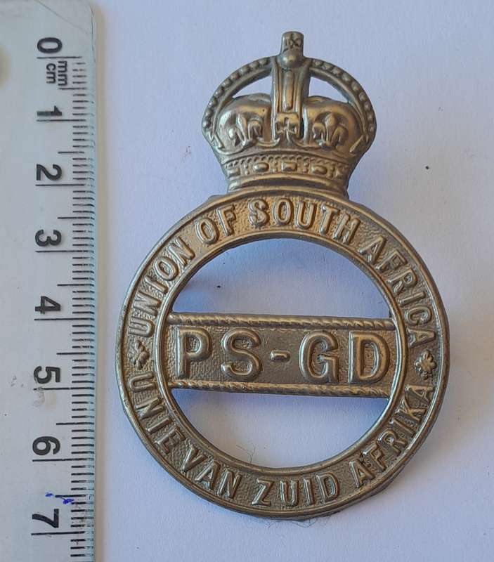 Early Union of South Africa Prison Services Cap Badge.  Lugs Intact.
