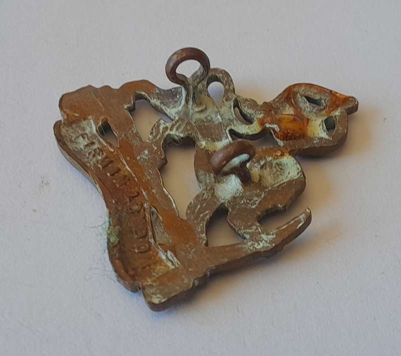 WW2 Rhodesian Army Staff Corps Badge. Lugs Intact.