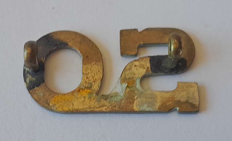 Early SA Army Student Officer Shoulder Title.  Lugs Intact.