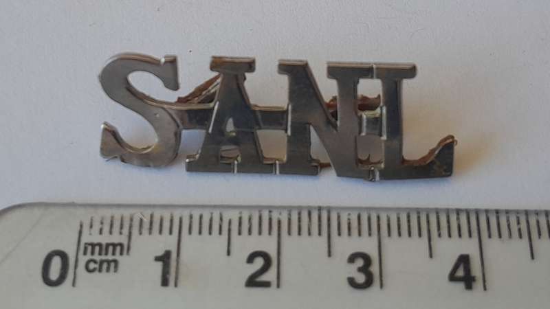 Early South African Nursing League Shoulder Title.  Bent Lugs.