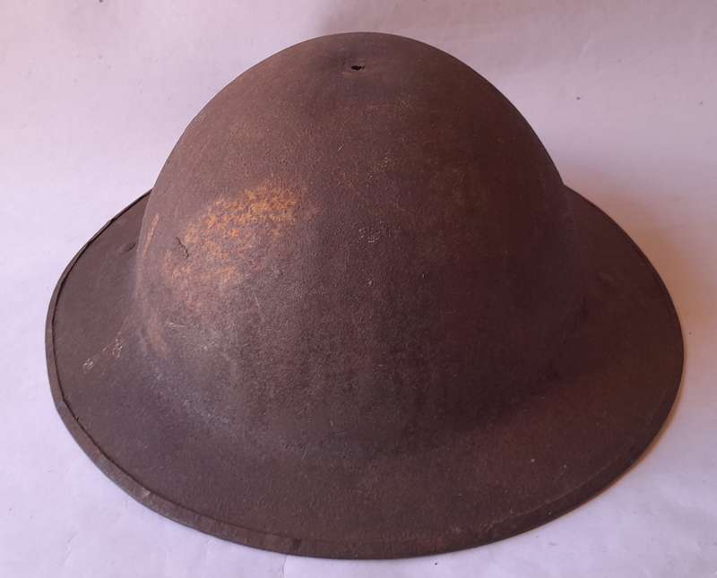 Rare WW1 MK 1 Brodie Helmet With the Split Pin Bales.  No Inner / Chin Strap.