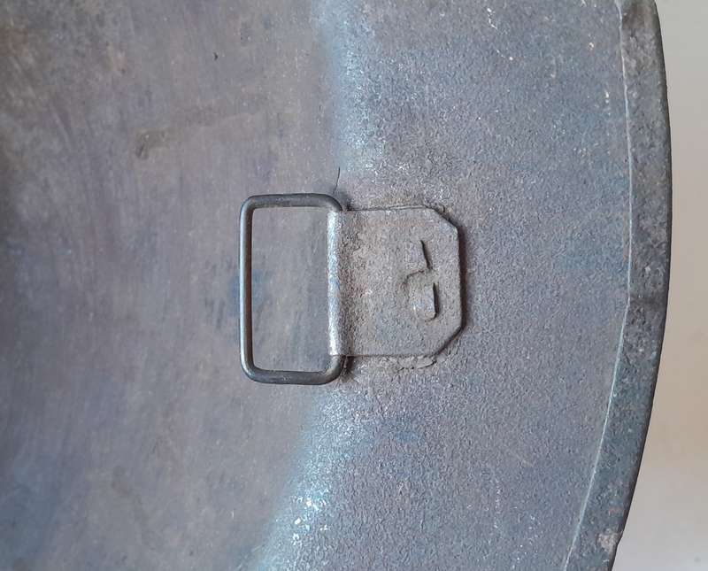 Rare WW1 MK 1 Brodie Helmet With the Split Pin Bales.  No Inner / Chin Strap.