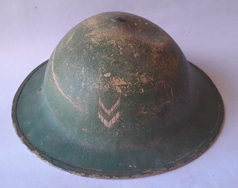 WW2 SA Brodie Helmet By Jaeger-Rand With Insignia.  Dated 1940.