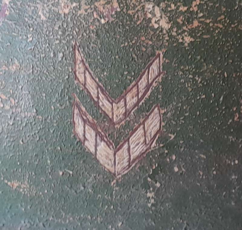 WW2 SA Brodie Helmet By Jaeger-Rand With Insignia.  Dated 1940.