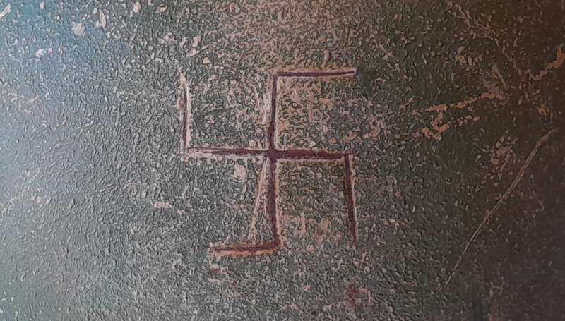 WW2 SA Brodie Helmet By Jaeger-Rand With Insignia.  Dated 1940.