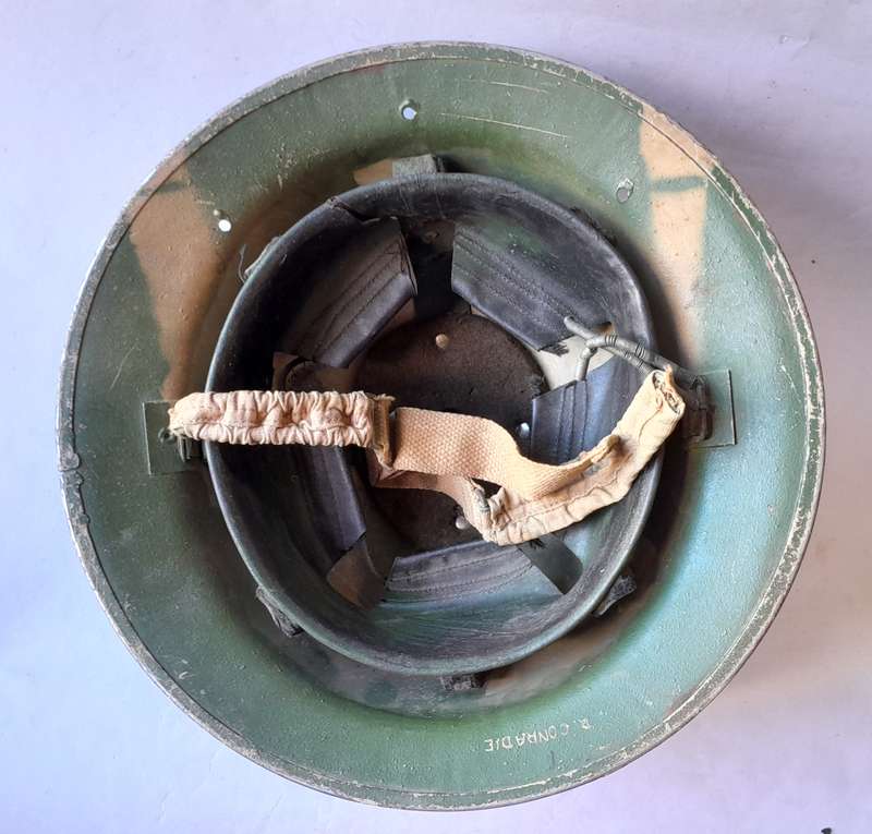 WW2 SA Brodie Helmet By Jaeger-Rand With Insignia.  Dated 1940.