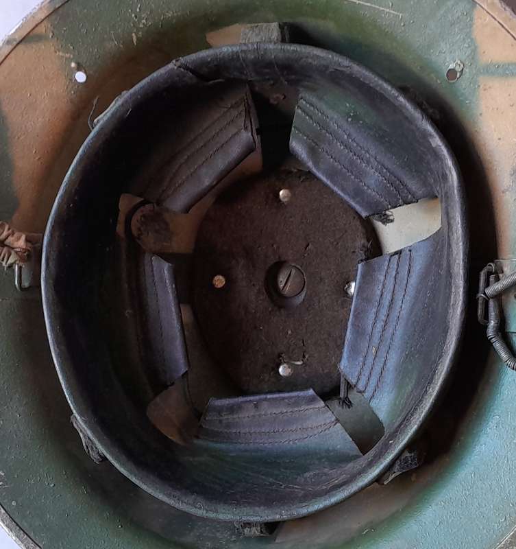 WW2 SA Brodie Helmet By Jaeger-Rand With Insignia.  Dated 1940.