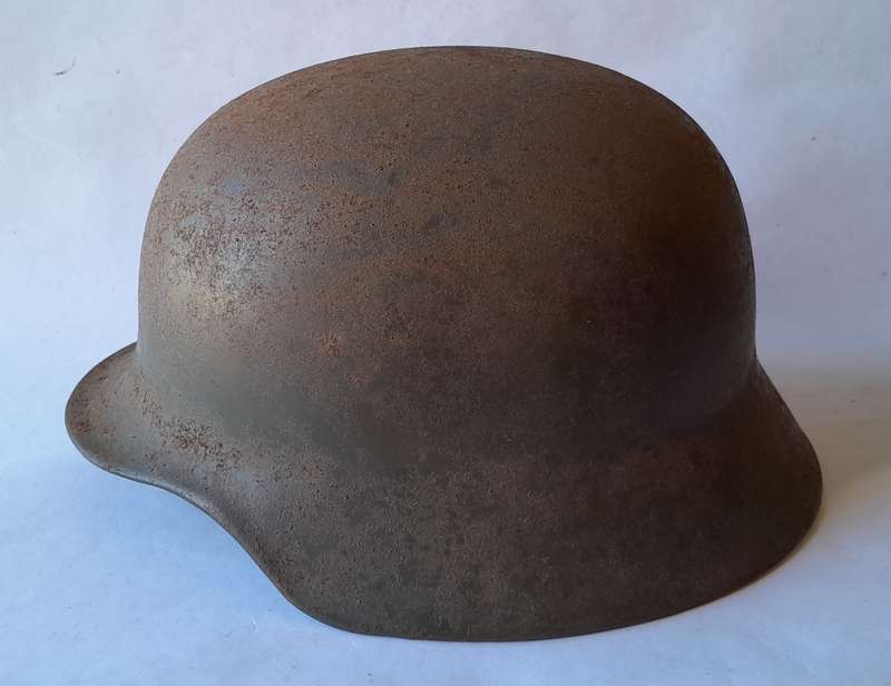 German M53 Bundesgrenzschutz Stahlhelm Helmet With Inner.  No Chin Strap.