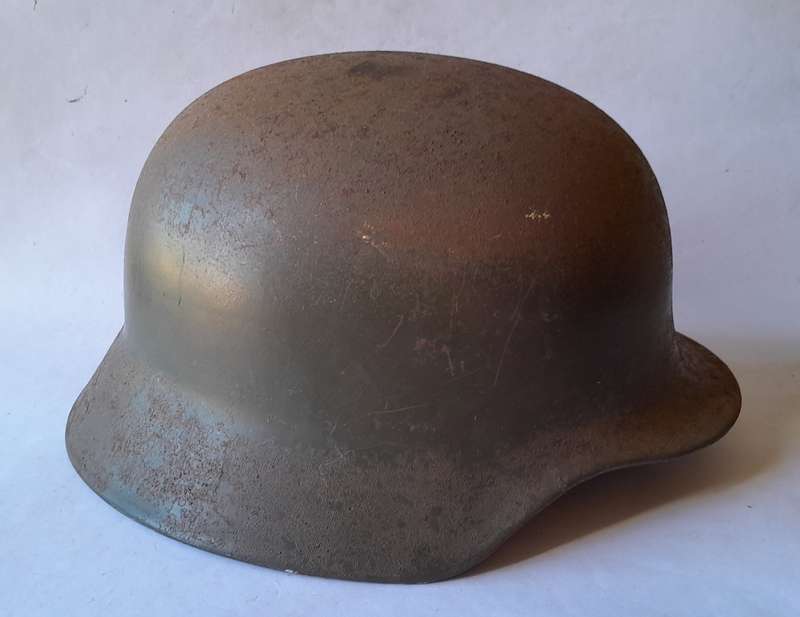 German M53 Bundesgrenzschutz Stahlhelm Helmet With Inner.  No Chin Strap.