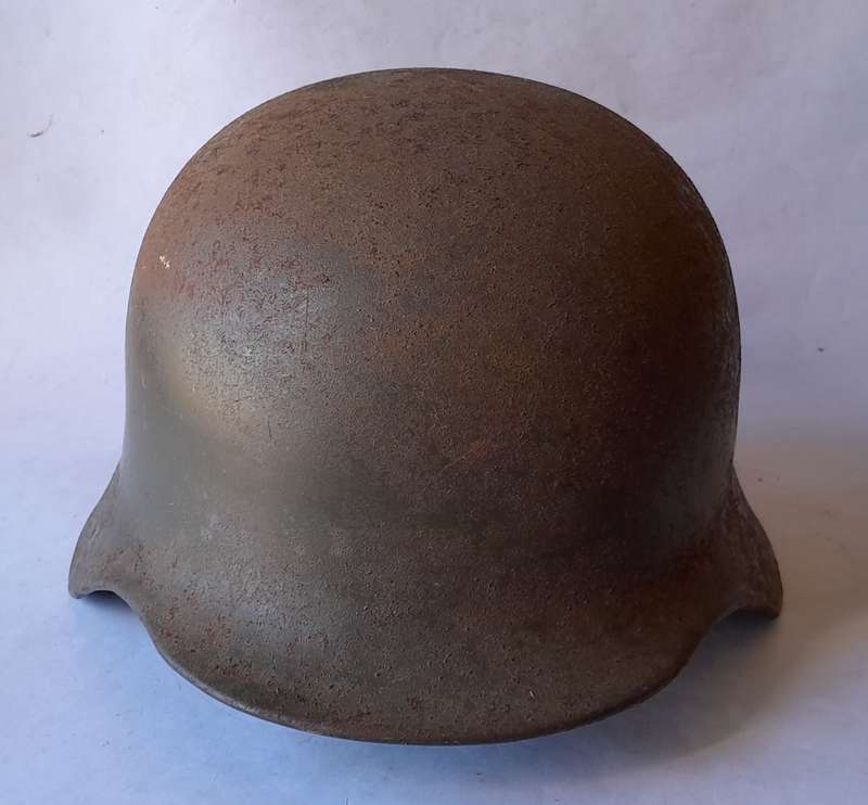 German M53 Bundesgrenzschutz Stahlhelm Helmet With Inner.  No Chin Strap.