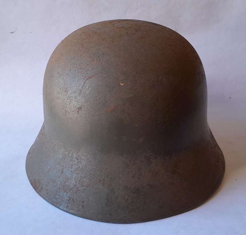 German M53 Bundesgrenzschutz Stahlhelm Helmet With Inner.  No Chin Strap.