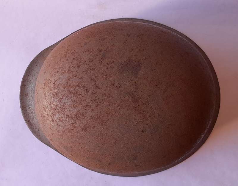 German M53 Bundesgrenzschutz Stahlhelm Helmet With Inner.  No Chin Strap.