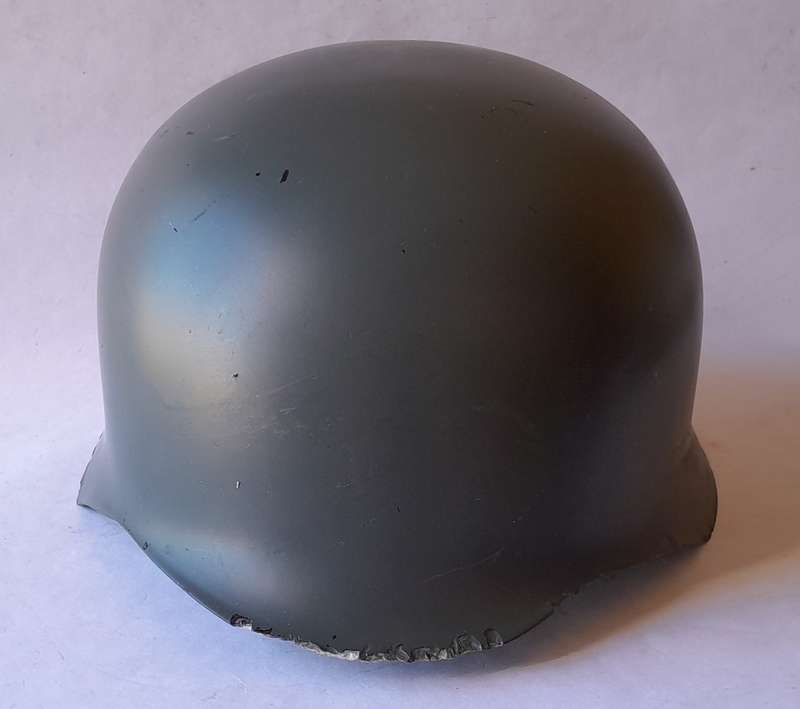Fibre Glass Replica Shell of a German Stahlhelm Helmet.  Some Wear.