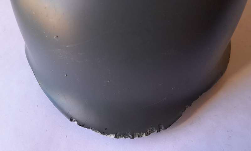 Fibre Glass Replica Shell of a German Stahlhelm Helmet.  Some Wear.
