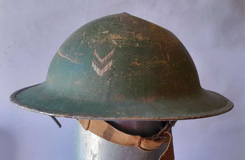 WW2 SA Brodie Helmet By Jaeger-Rand With Insignia.  Dated 1940.