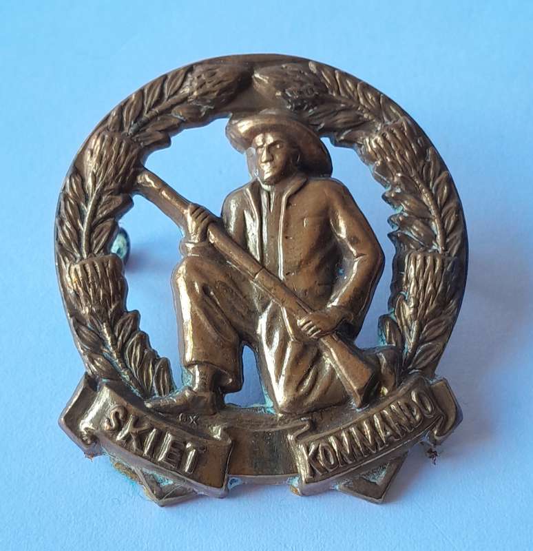 SADF Skiet Commando Badge Set.  Lugs and Pins Intact.