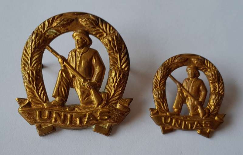 SADF Commando Badge Set.  Lugs and Pins Intact.
