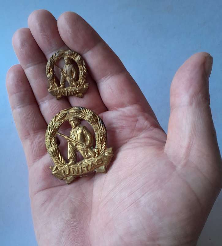 SADF Commando Badge Set.  Lugs and Pins Intact.