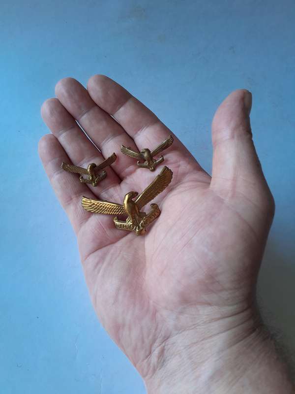 Vintage SA Air Force Badge Set.  Lugs and Pins Intact.